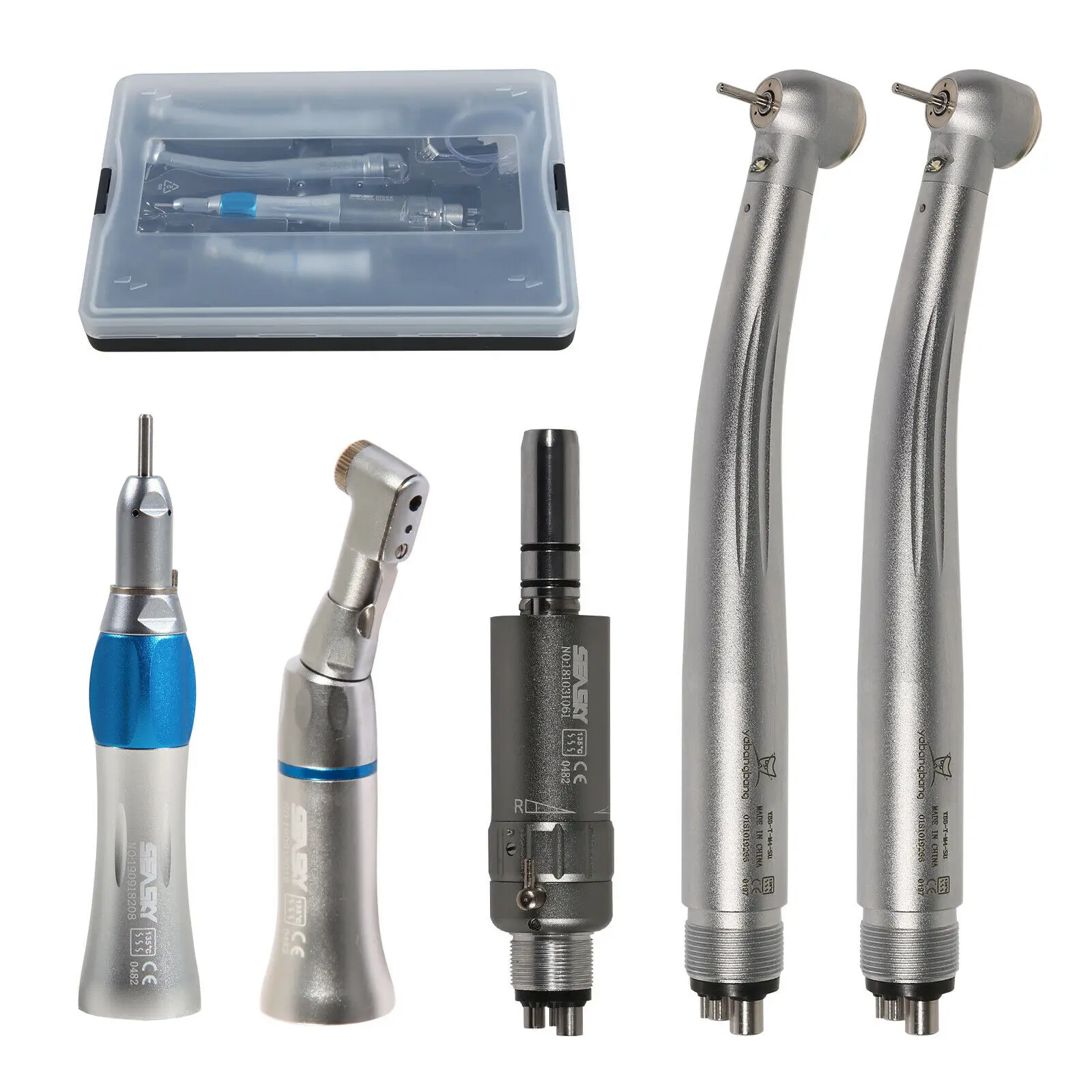 

Dental E-generator LED High Speed Slow Low Speed Contra Angle Straight Handpiece Air Motor 4Hole NSK Pana Max Style