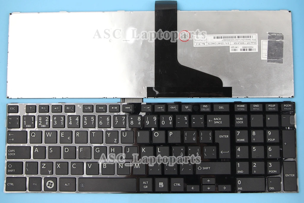 

New Czech Slovak Keyboard for Toshiba Satellite P850 P850D P855 P855D P870 P870D P875 P875D S970D S975D Black Frame Black