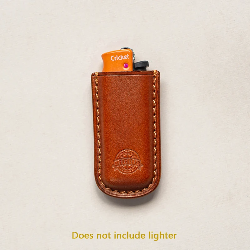 one leather Genuine Leather short Cricket Lighter Shell Lighter cowhide Case W1824-21