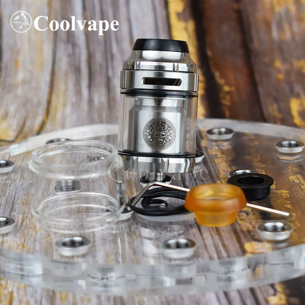 Coolvape ゼウス RTA 3.5 ミリリットル/4.5 ミリリットルベースゼウスメッシュ RTA タンクデッキデュアルコイル 316ss ベイプタンク RTA ベイパーアトマイザー