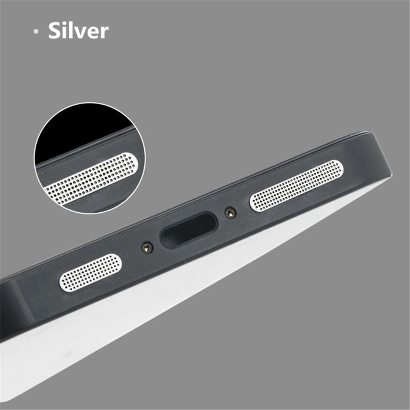 8Pcs Universal Metal Phone Speaker Anti Dust Mesh Sticker for iphone 13 12 11Pro 24BB