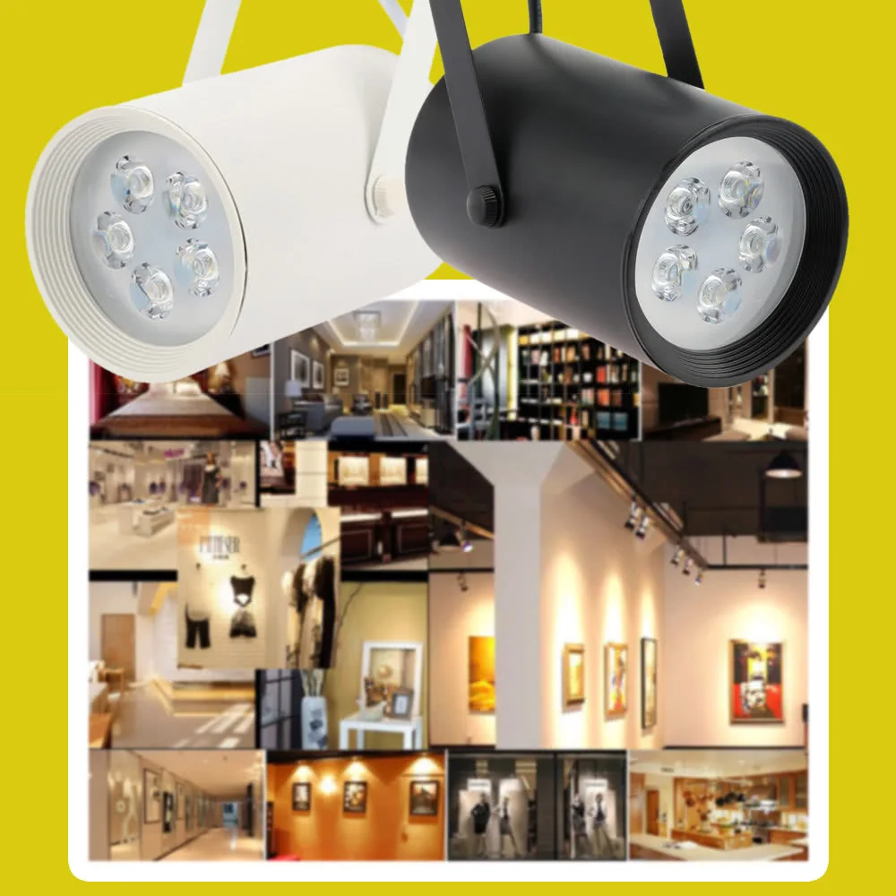 

9W LED COB Track Rail Light Spotlight Adjustable for Mall Exhibition Office Use AC85- 265V Drop shipping