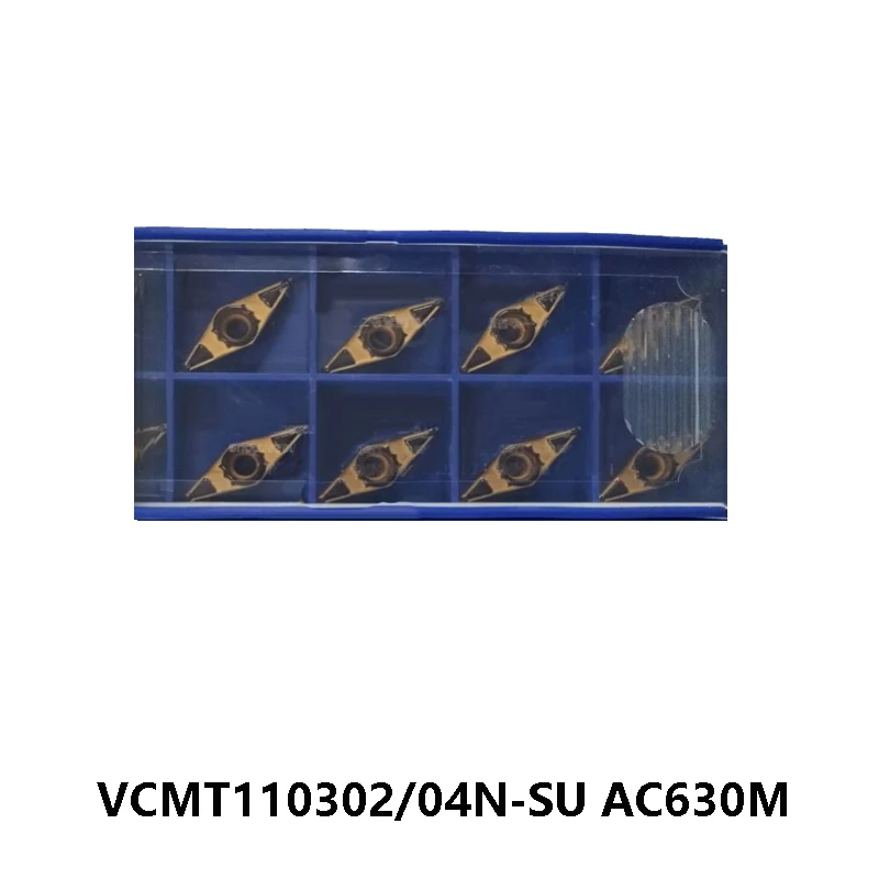 Original VCMT110302N-SU VCMT110304N-SU AC630M Carbide Inserts VCMT110302 VCMT110304 N-SU Lathe Cutter Turning Tools VCMT 110302