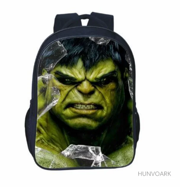 16 inch Superhero Hulk School Bag for Kids Girls Boys Backpack Children School Sets Pencil Bag Toddler Schoolbag Mochila