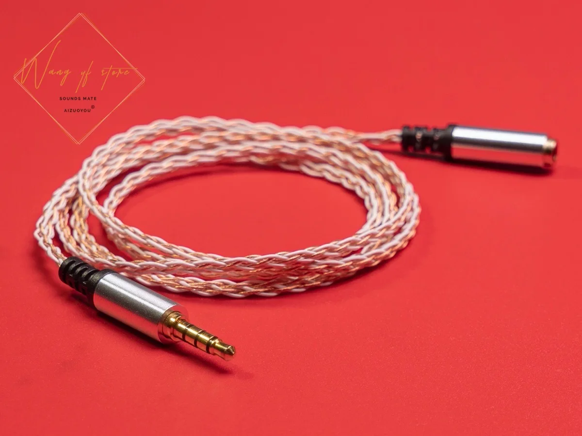 OCC czystego kabel miedziany HIFI Jack 3.5mm rozszerzenie Audio przewód Extender przewód do słuchawki słuchawki