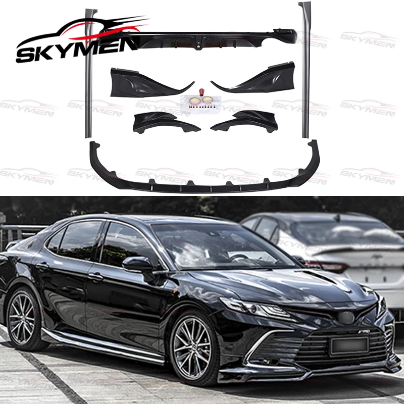 

PP Body Kit For Toyota Camry 2018-2020 Yofer Style Plastic Front Lip&Side Skirt&Rear Diffuser&Spat Trim Body Set For Camry