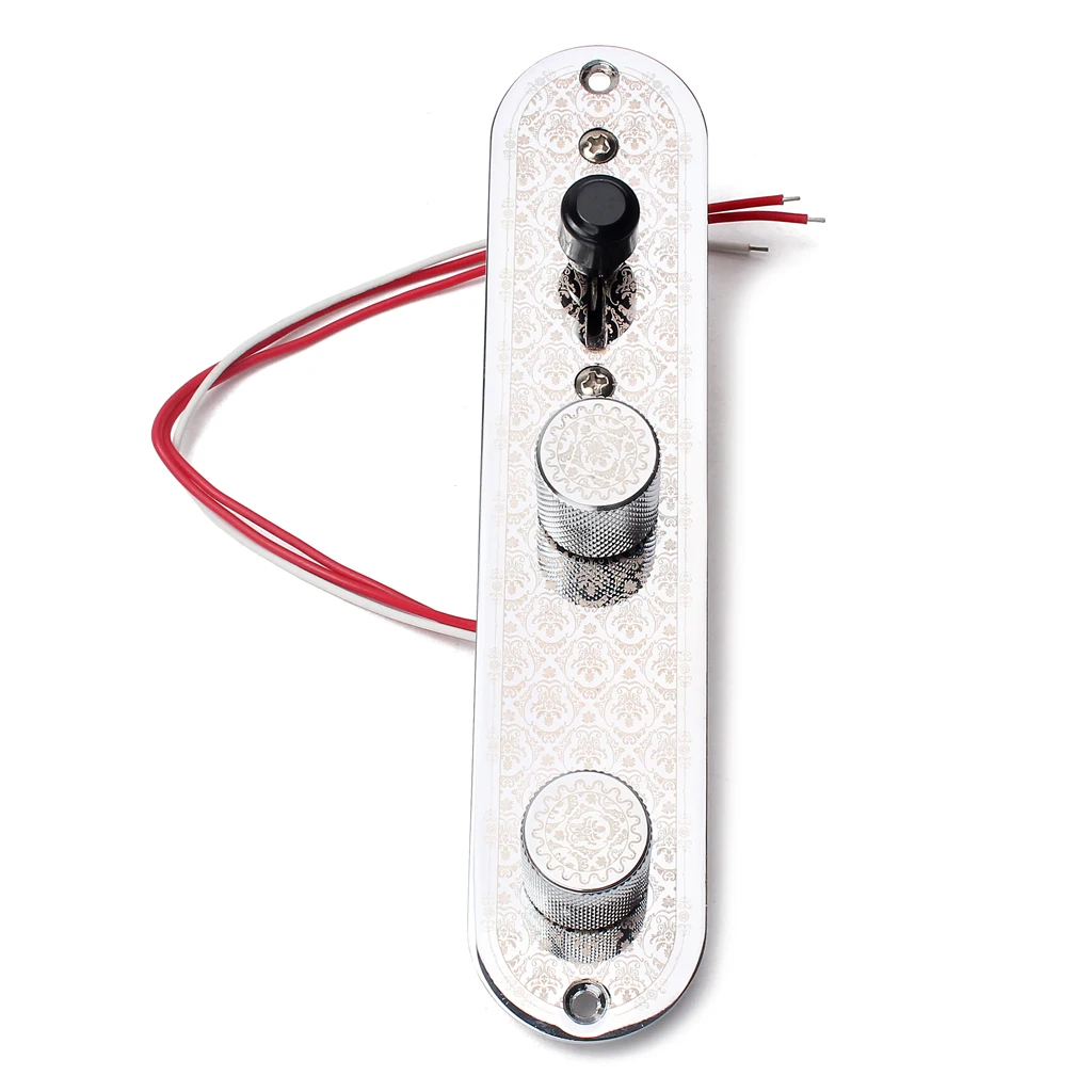 3 Way Wired Loaded Prewired Control Plate Harness Knobs for TL Tele Telecaster Guitar Parts
