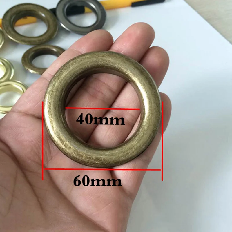 20-40mm Big Size Brass Eyelets With Grommet For Bag Hat Shoes Clothes Jeans Leather Craft Chocker Decoration DIY Accessories