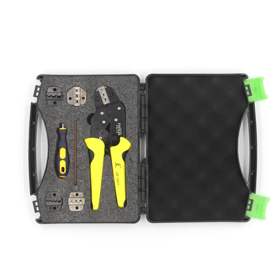 Kit de Pelacables de parón, alicates de engaste de Terminal de trinquete de ingeniería, herramientas de prensado de férula de arranque, pelacables