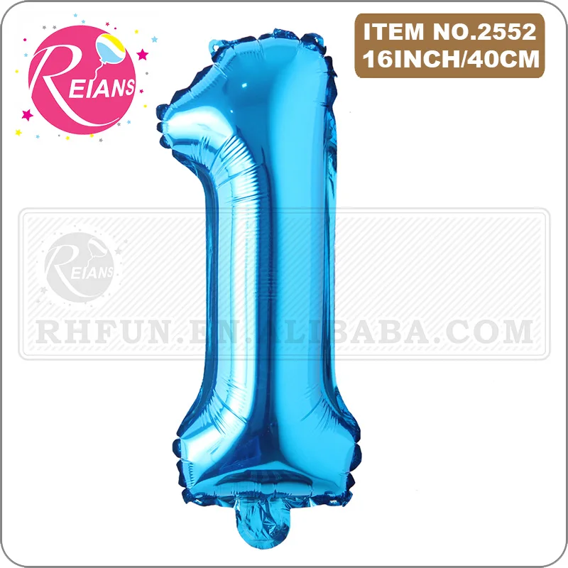 16 Inch Blue Alphabet Letters number Foil Balloon Happy Birthday Balloons Letter Birthday Party Decorations Kids Balloon banner