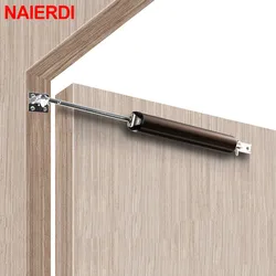 NAIERDI Gas Spring Automatic Door Closer Overhead Door Closer Soft Closing Device Adjustable Buffer Force Furniture Hardware