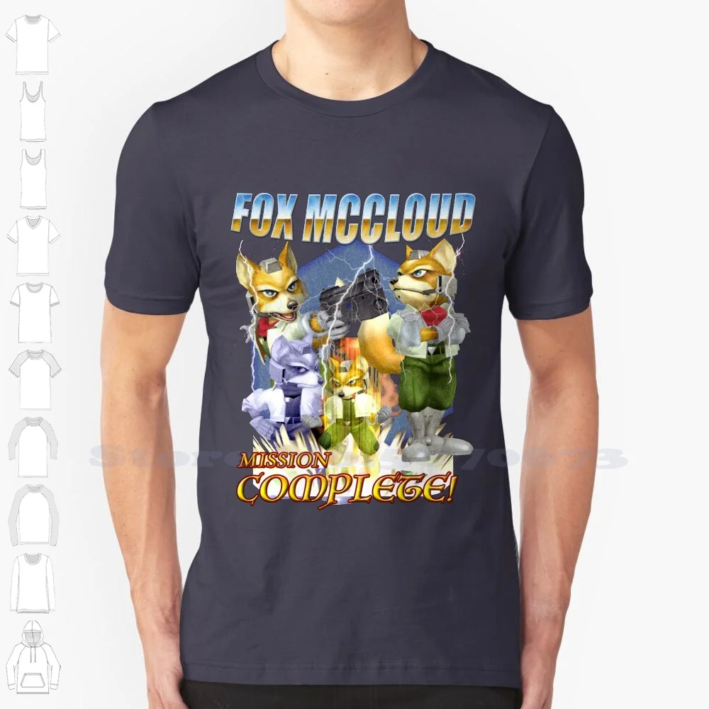Camiseta Vintage de Fox Mccloud Smash Bros, camiseta Vintage de diseño fresco, camiseta de moda Fox Mccloud Fox Shine 20xx Smash Melee Vintage