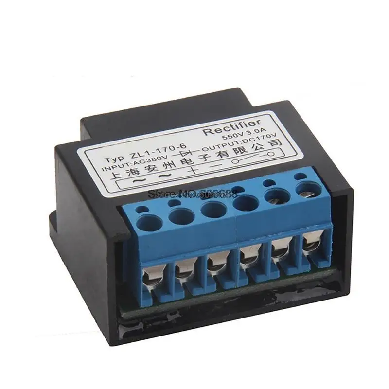 6 Terminal Rectifier ZL1-170-6 Half Wave Rectifier 170V Motor Holding Brake Rectifier Module