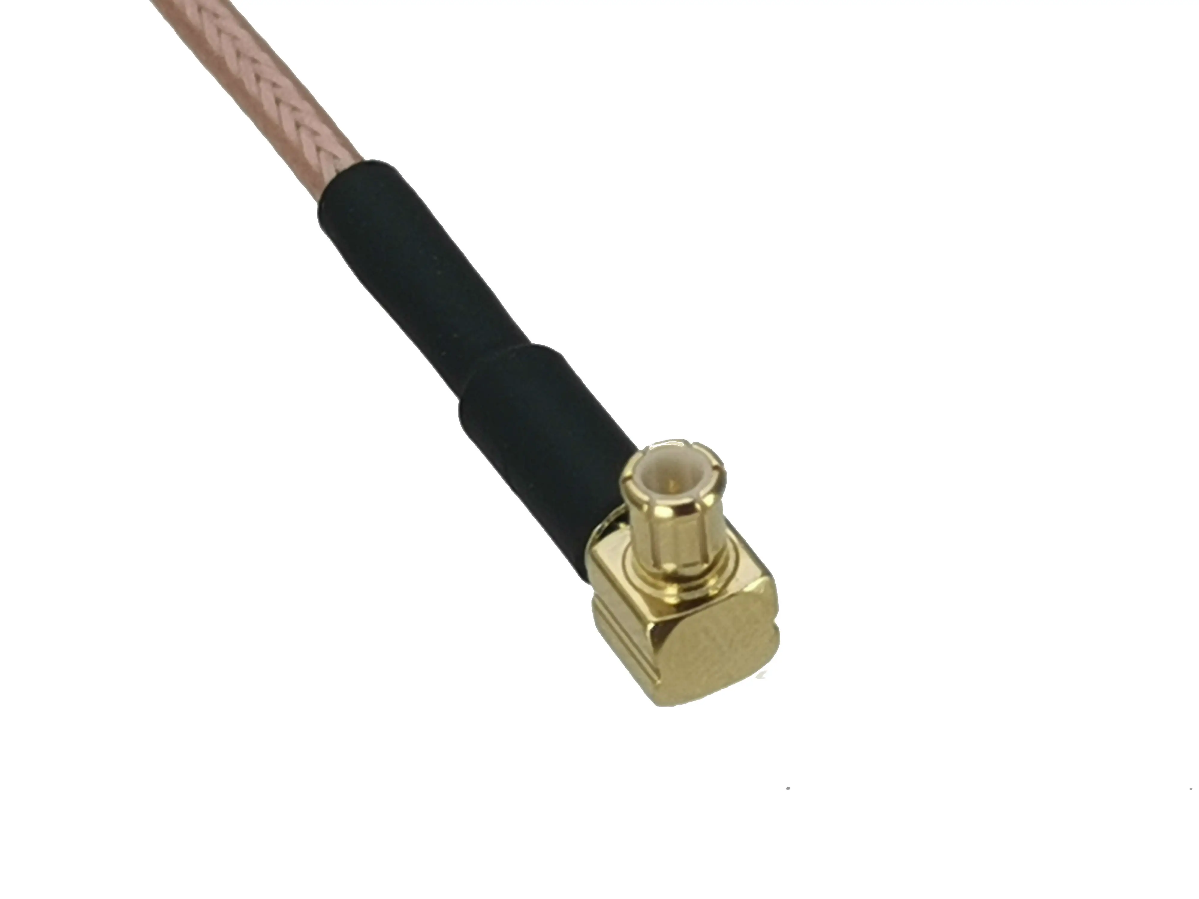 cable BNC female jack to MCX male plug right angle Connector crimp RG316 RF pigtail 4inch~10M