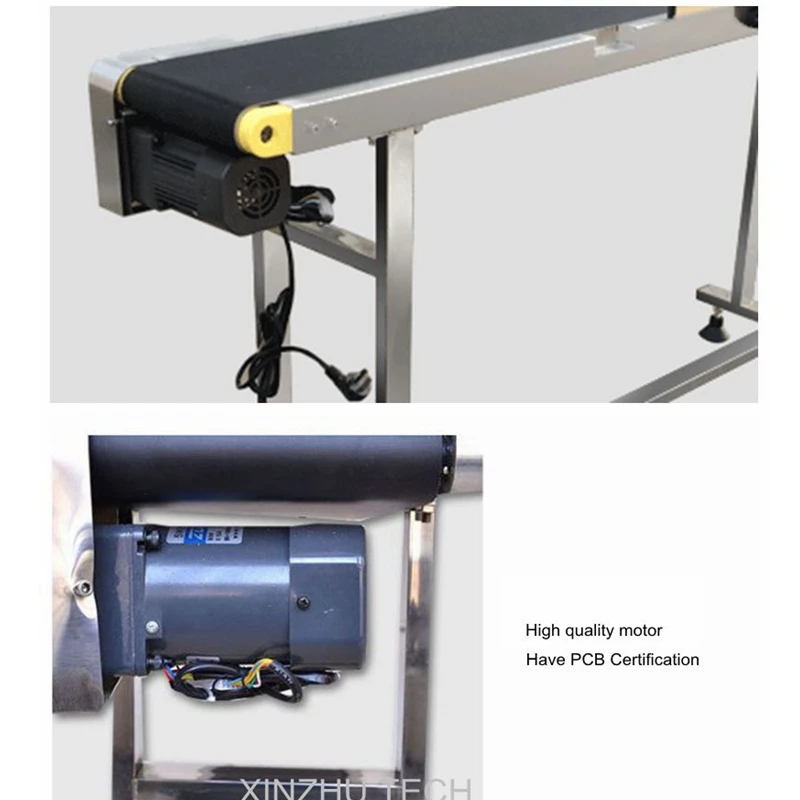 Inkjet Printer Conveyor 1000mm*400mm*750mm 60W Belt 350mm Conveying Table Band Carrier Belt Conveyor For Bottles/Box/Bag/Stick