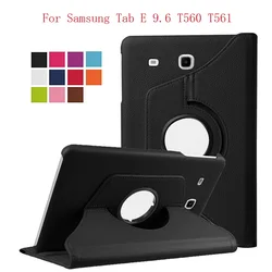 360 Rotating Smart Case PU Leather Cover For Samsung Galaxy Tab E 9.6