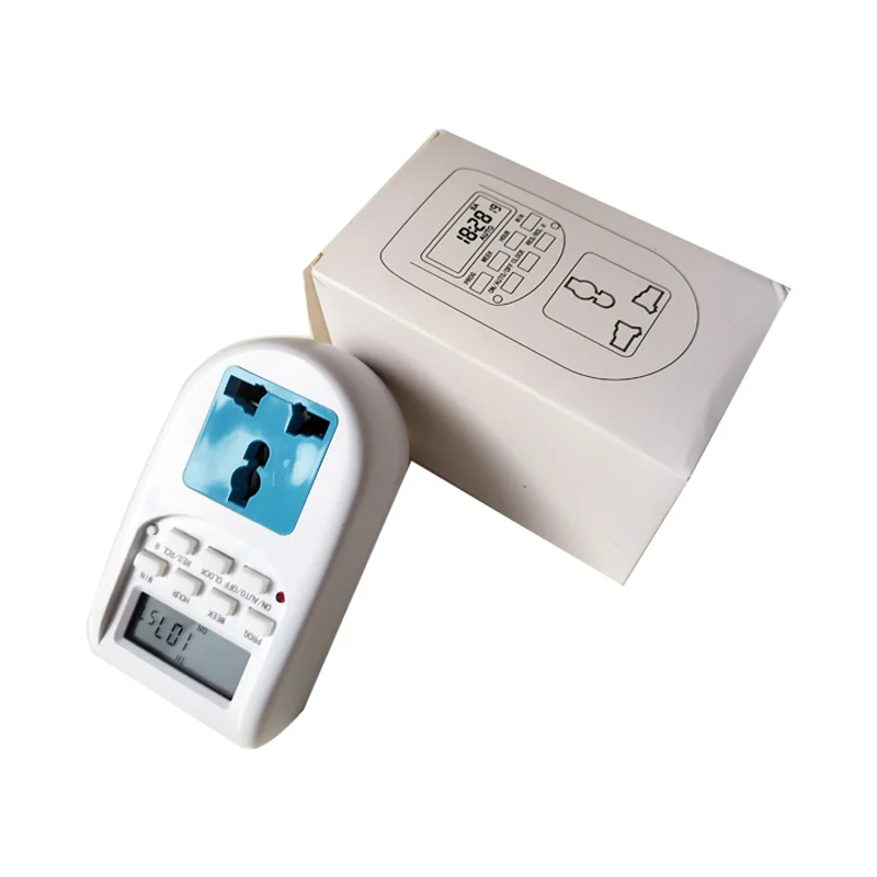 LCD Digital Programmable Timer Switch Electronic Socket Household Appliances For EU UK US Home Garden Devices