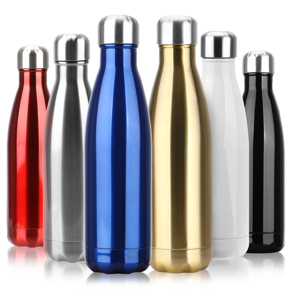 BPA Free Thermos for Sport Bottles Stainless Steel Water Bottle Double-Wall Insulated Vacuum Flask Cola Water Beer Thermos 500ml