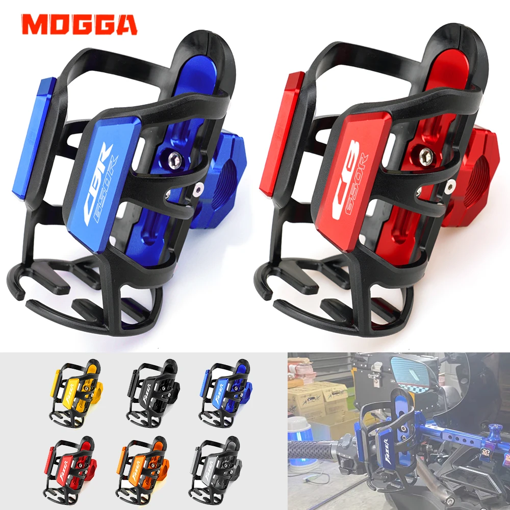 

For HONDA CBR650R CB650R CB CBR 650R CNC Aluminum Moto Beverage Water Bottle Cage Drink Cup Holder Mount Motorcycle Accessories