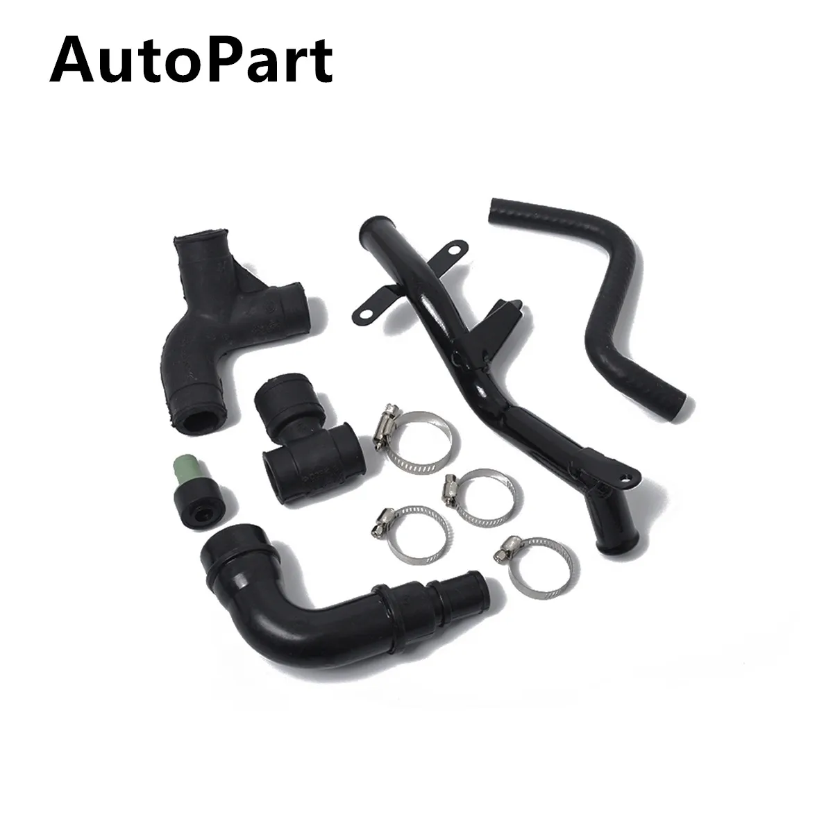 10PCS Engine Crankcase Breather Vent Hose Pipe Kit Set For VW Passat B5 AUDI A4 A6 Skoda 1.8T 06A103213F 06B103221P 035103245G