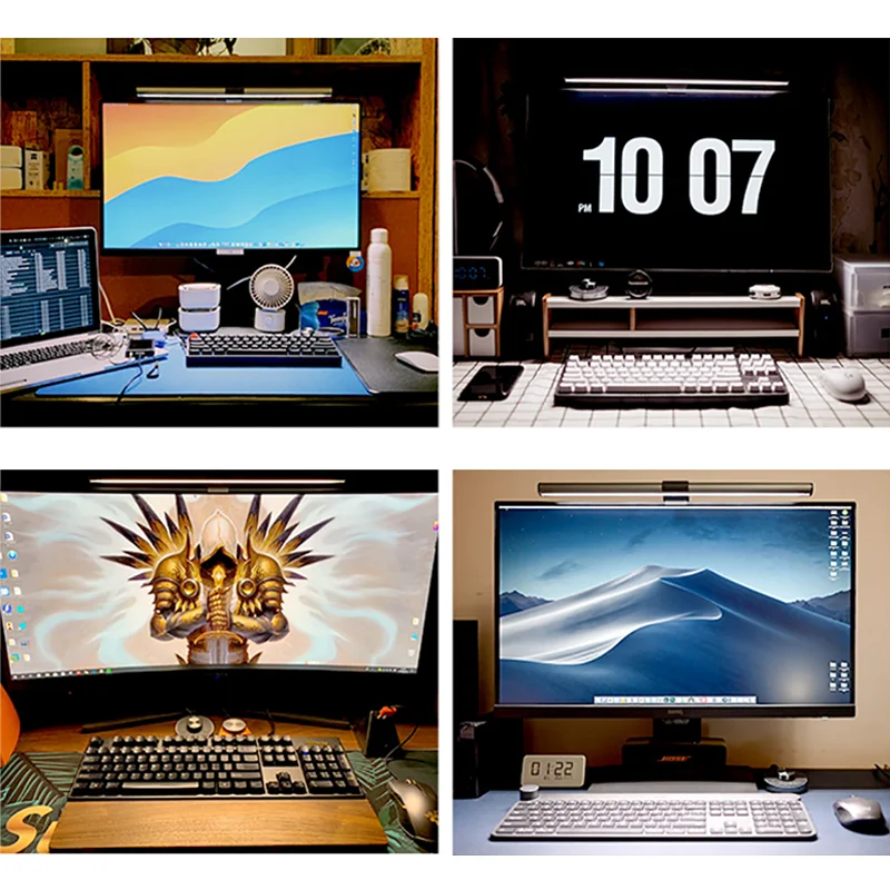 LED Light Dimmable USB Screenbar Light For Laptop Computer PC Monitor Screenbar Hanging Lights LCD Monitor Lamp Reading Lighting