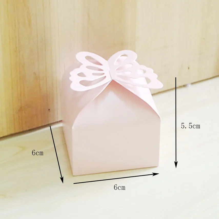 10 Pcs/lot Butterfly Party Wedding Candy Box Creative Birthday Baby Shower Favors Gift Bag Butterfly Pearl Paper Party Supplies