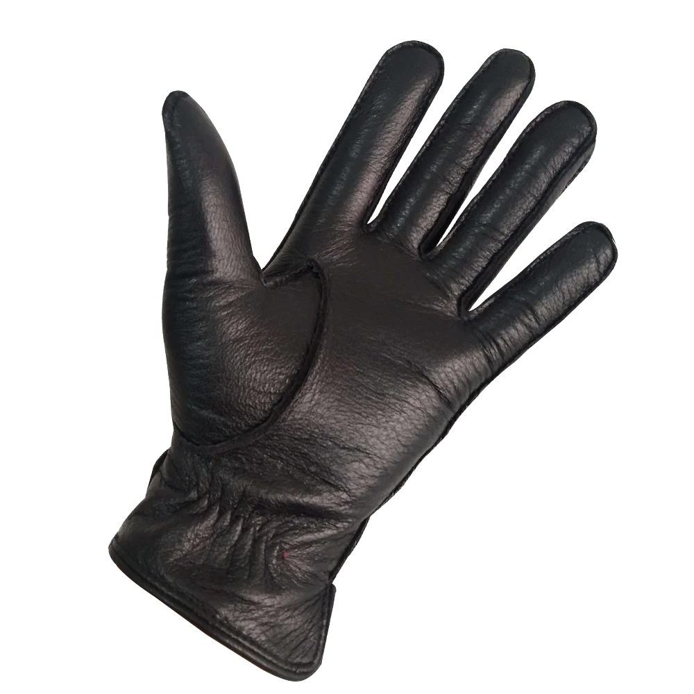 CARTTIGERCAT Hirschleder Herren Leder Handschuhe Voll-hand Touchscreeen Winter Warme Wolle Futter Moto Fahren Reiten Handschuhe – Detail 2
