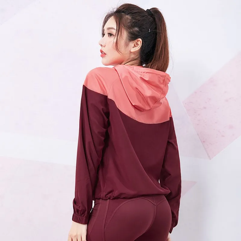 Outdoor Sports Hoodies Womens Running Shirts Half Zipper Cycling Tennis Training Long Sleeve Tops Sun Protection