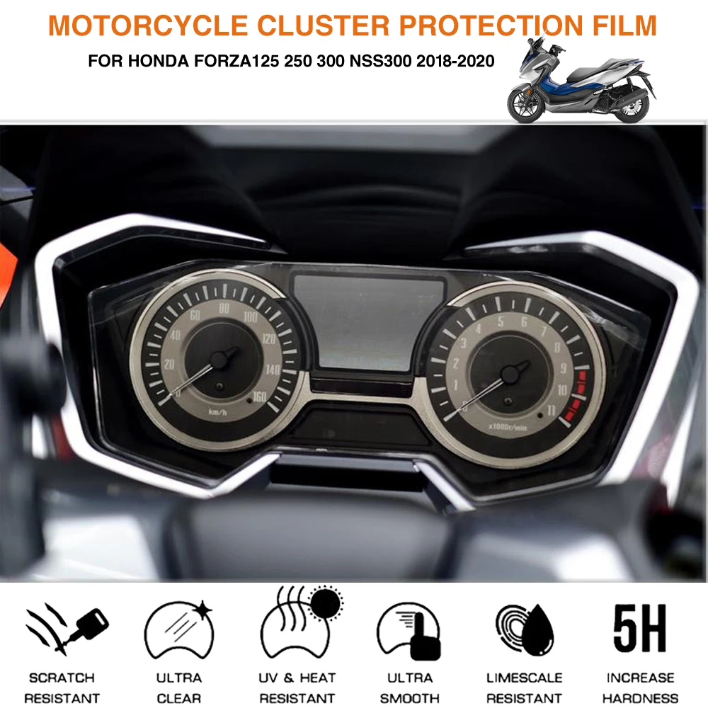 For Honda Forza300 Forza125 Forza250 Forza 300 125 250 Motorcycle Accessories Cluster Scratch Protection Film Screen Instrument