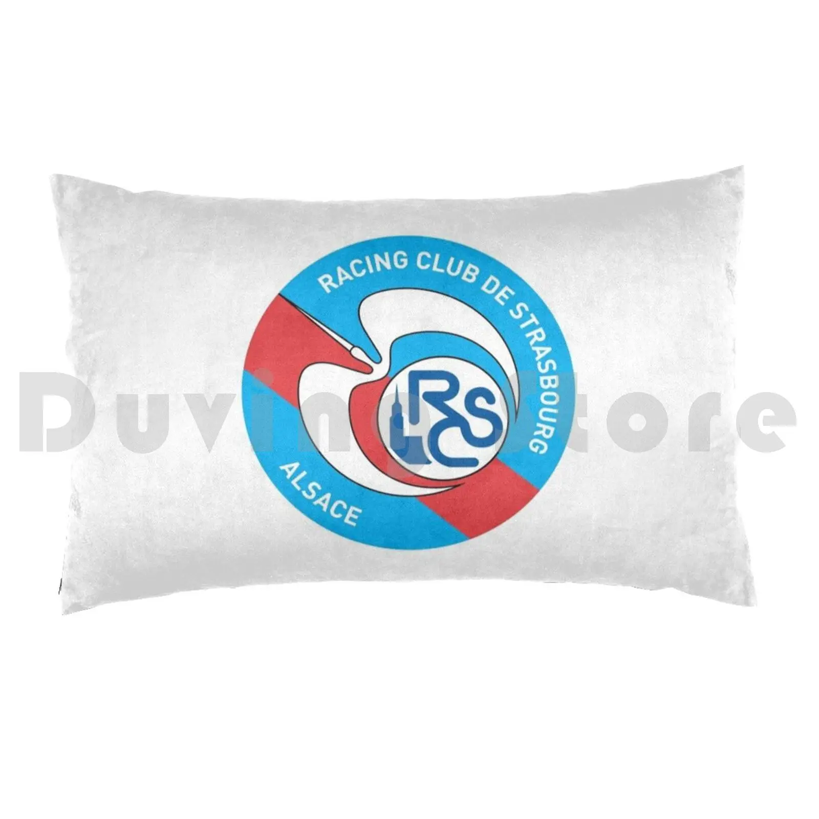 Rc Strasbourg Alsace Pillow Case DIY 40*60 Rc Strasbourg Alsace France Euro Leagues Soccer Football