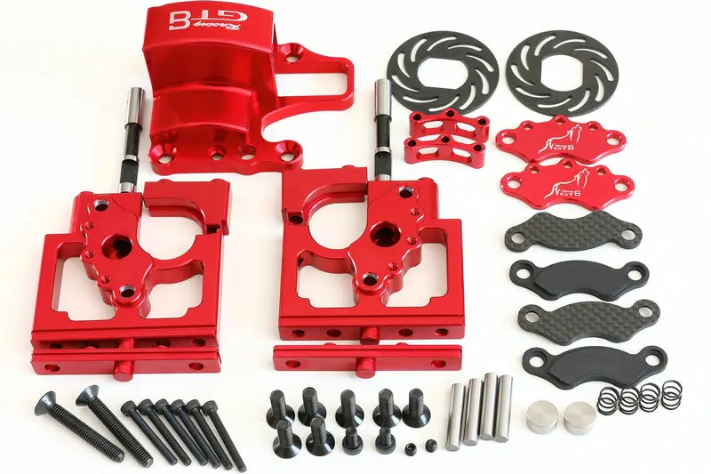 GTBRacing CNC Aluminum Center Diff Differential Mount & Adjustable Calipers Version for 1/5 RC Car Losi MTXL Spare Part