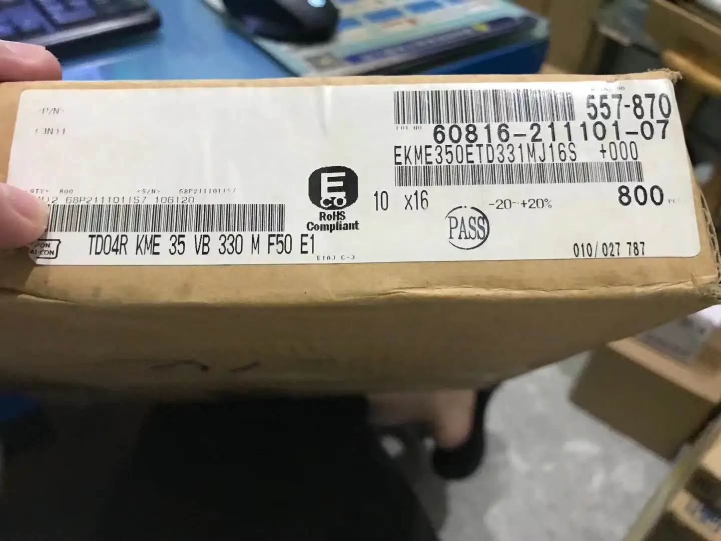 10pcs 330uF 35V NIPPON NCC kme Series 10x16mm Low ESR 35V330uF Aluminum Electrolytic Capacitor