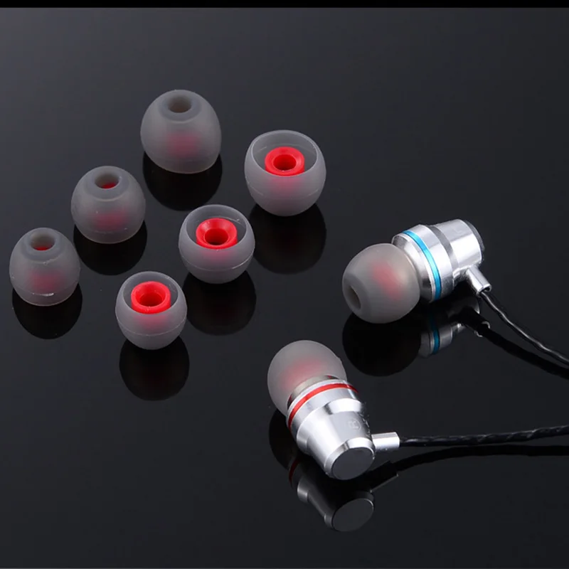 6Pcs/3 Pairs Ear Pads For Headphones Earphone Tips Silicone Ear Tips Small In-ear Earphone Covers Earbuds Eartips Accessories