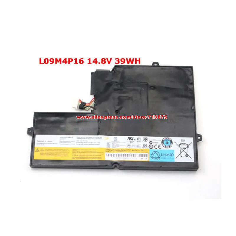 Genuine L09M4P16 Battery 57Y6601 for Lenovo IdeaPad U260 0876-32U 0876-33U 0876-34U 0876-3CU 0876-3AU 0876-3BU 14.8V 39Wh