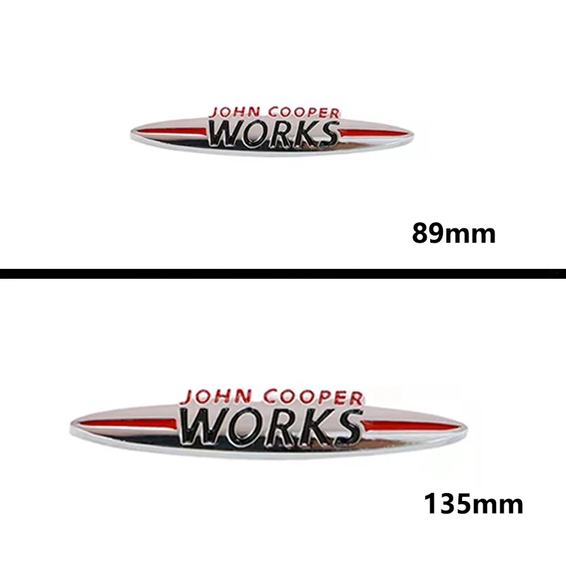 Badges autocollants d\'emblème de voiture John Cooper Works, Badge de calandre pour Mini Cooper JCW S F54 F55 F56 F60 R50 R53 R55 R56 R57 R60 R61,