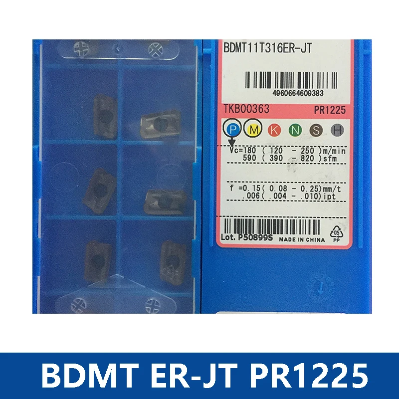 Original Milling Inserts BDMT BDMT070308 BDMT110304 BDMT11T304 BDMT11T308 BDMT11T316 BDMT170408 BDMT170431 ER-JT PR1225 Cutter