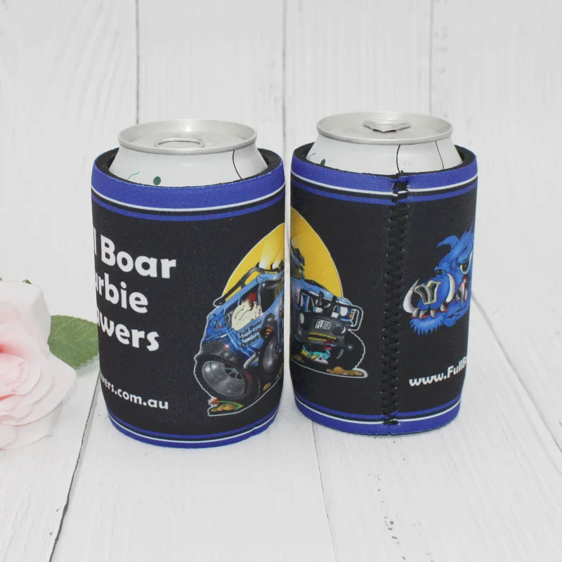 

200pcs Neoprene Printing Logo Stubby Holder Beer Can Cover Wedding Printed Stubbies Bottle Cooler Sublimated Coolers