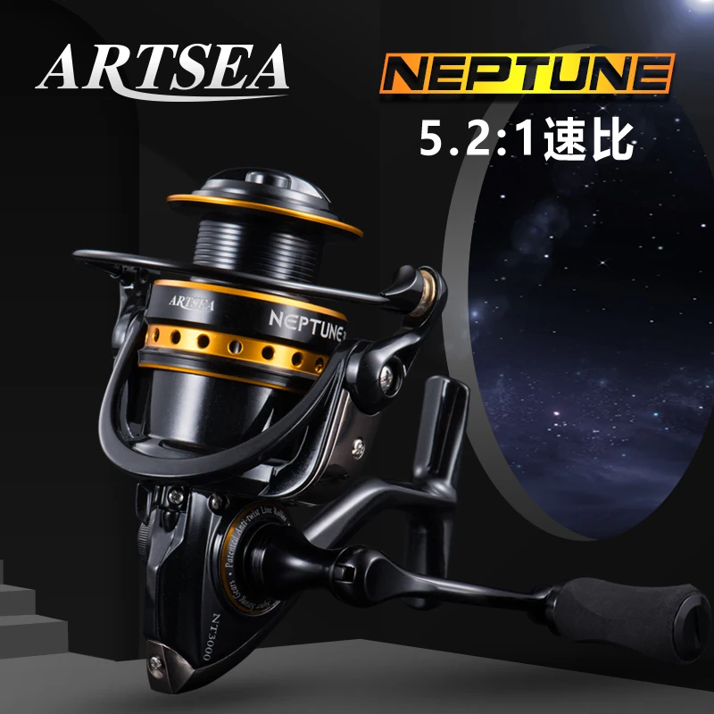 ARTSEA Spinning Reel  8KG Max Drag Power 8+1BBS 5.2:1 Fishing Reel Bass Pike