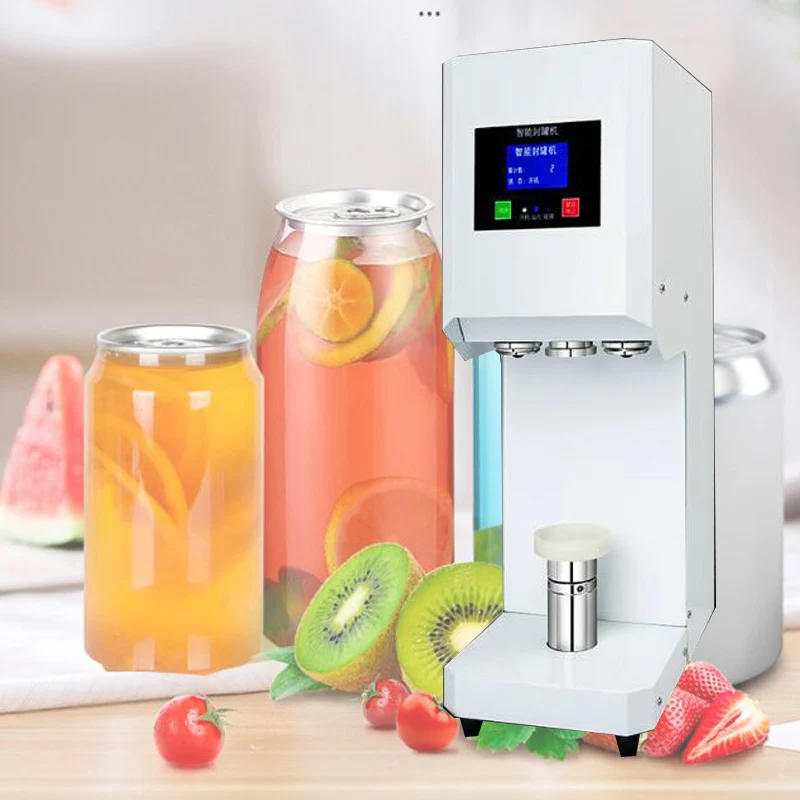 370W Edge Banding Roller Sealing Machine Smart Control Panel Liquid Milk Semi-automatic Cup Sealing Machine for Beverage Can