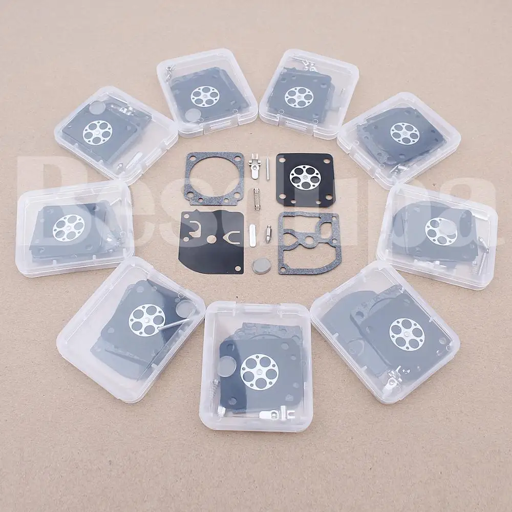 10pcs/lot Carburetor Repair For Zama C1M-W26, W26A, W26B, W26C Series Carb Zama RB 129 Gas Chainsaw Replacement