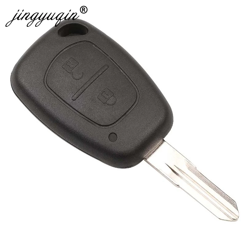 jingyuqin 2 Button Car Remote Key 433mhz ID46 Chip Transmister for Renault Traffic Master Vivaro Movano Kangoo Ne73 VAC102 Blade