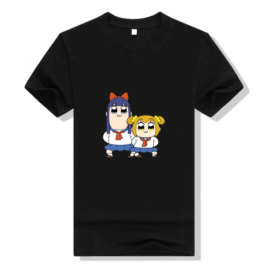 Anime Pop Team 에픽 T 셔츠 코스프레 여성 프린트 코튼 T 셔츠 반소매 여름 캐주얼 티 탑 여성 T 셔츠