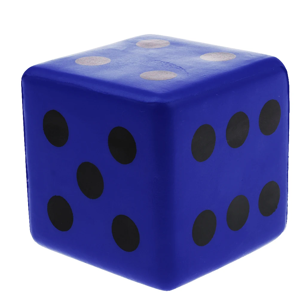 Sponge Dice Foam Dot Dice Playing Dice Spot Dice for Math Teaching Vent Puzzle Educational Toy 8cmx8cmx8cm