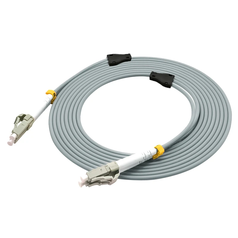 Indoor Armored 25Meters LC to LC Duplex OM2 50/125 LC-LC Multi-mode Fiber Optical Cable Patch Cord Jumper LC/UPC