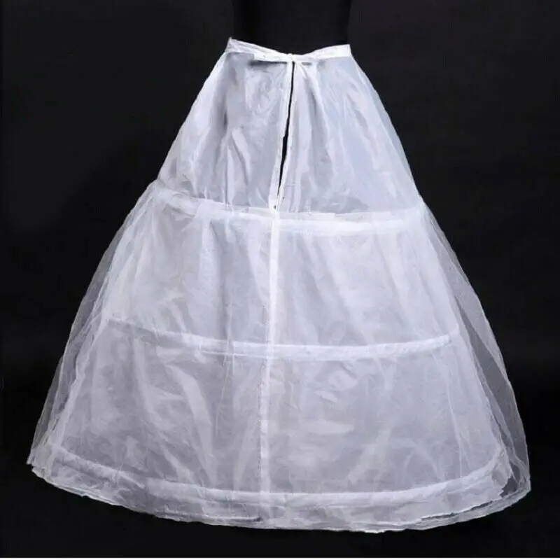 Petticoat sexy para vestido de noiva, Cintura ajustável Underskirt, 3 Hoop Ball Gown para casamento, Venda quente