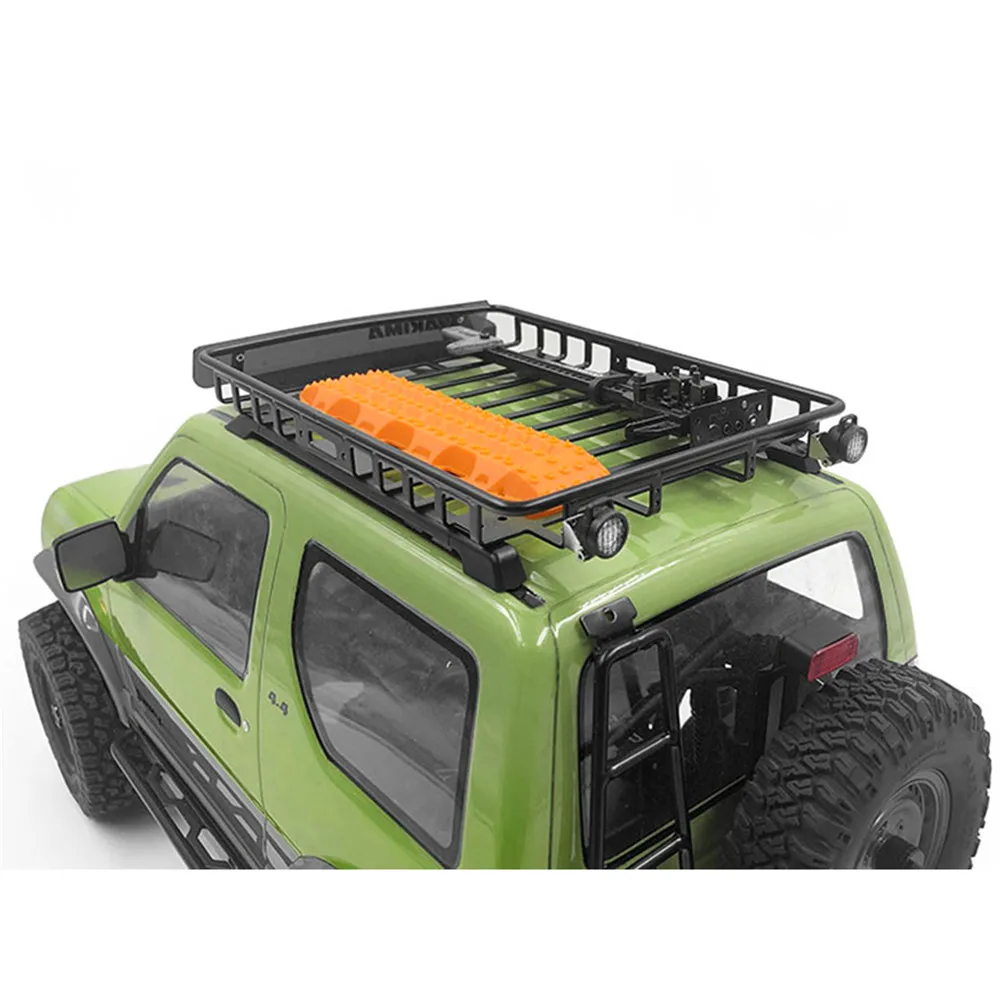 For MST JIMNY “KK” RC Crawler Car Metal Roof Luggage Rack Frame With Back Light Upgrade Kits Toy Accessories