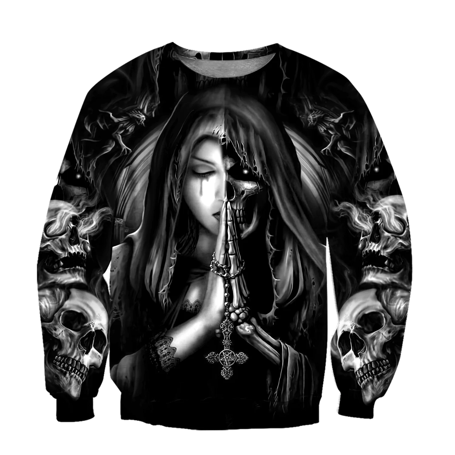 Skull Tattoo 3D  All Over Printed Fashion Hoodies Men Hooded Sweatshirt Unisex Zip Pullover Casual Jacket Tracksuit DW0233