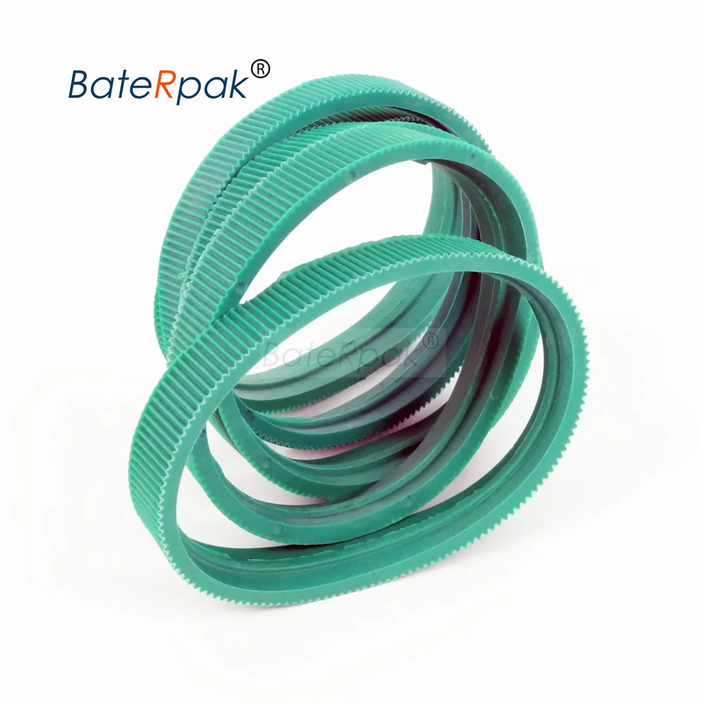 BateRpak cintura verde 280x15mm (perimetro * larghezza) MY-380 macchina per codifica inchiostro solido ricambi cinghia di trasporto, cinghia di alimentazione verde, 5 pezzi