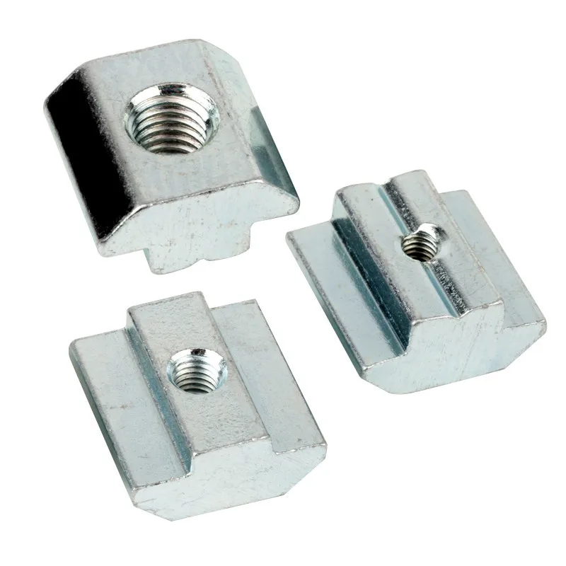 

10pcs 2020 3030 4040 4545 T Block Square nuts T-Track Sliding Hammer Nut for Fastener Aluminum Profile M3 M4 M5 M6 M8 M10