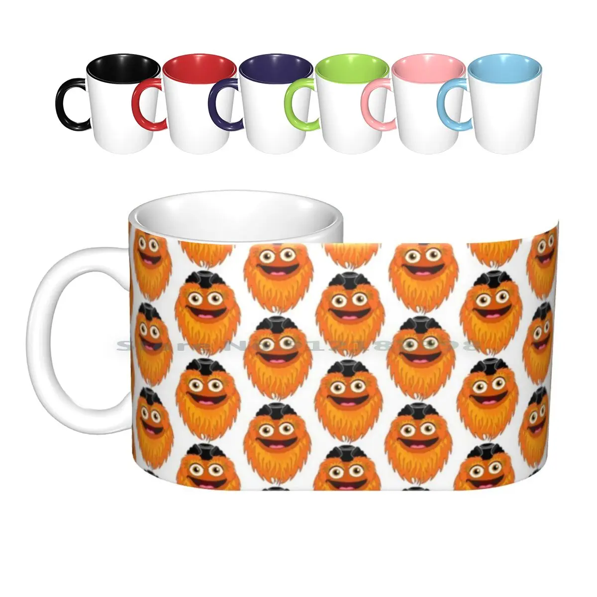 Gritty Philadelphia Hockey Mascot Gift Ceramic Mugs Coffee Cups Milk Tea Mug Gritty Philadelphia Hockey Gritty Face Philly